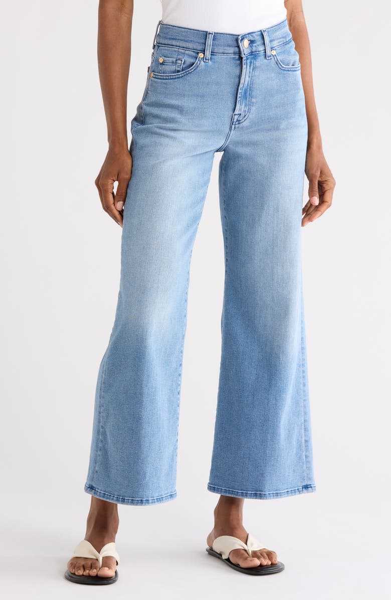 7 For All Mankind Lotta Ankle Wide Leg Jeans, Main, color, Augusta