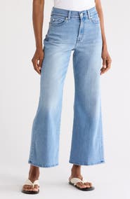 7 For All Mankind Lotta Ankle Wide Leg Jeans