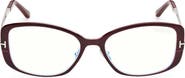 TOM FORD 54mm Rectangular Optical Glasses