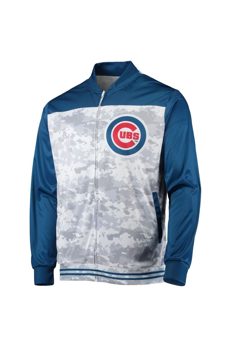 Men's Stitches Royal Chicago Cubs Camo Full-Zip Jacket, Alternate, color, Royal