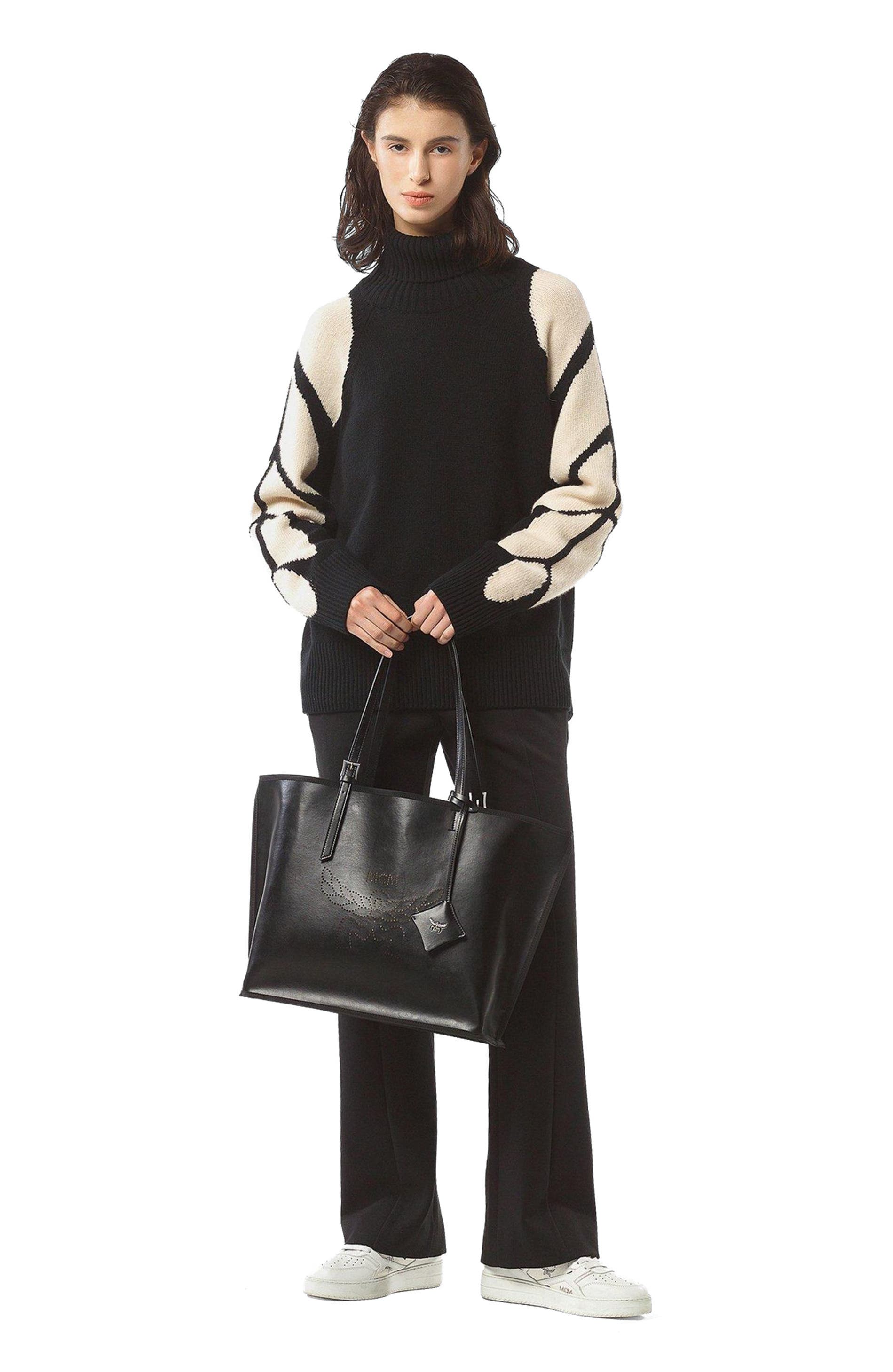 MCM Himmel Shopper in MIRUM¬Æ, Alternate, color, Black