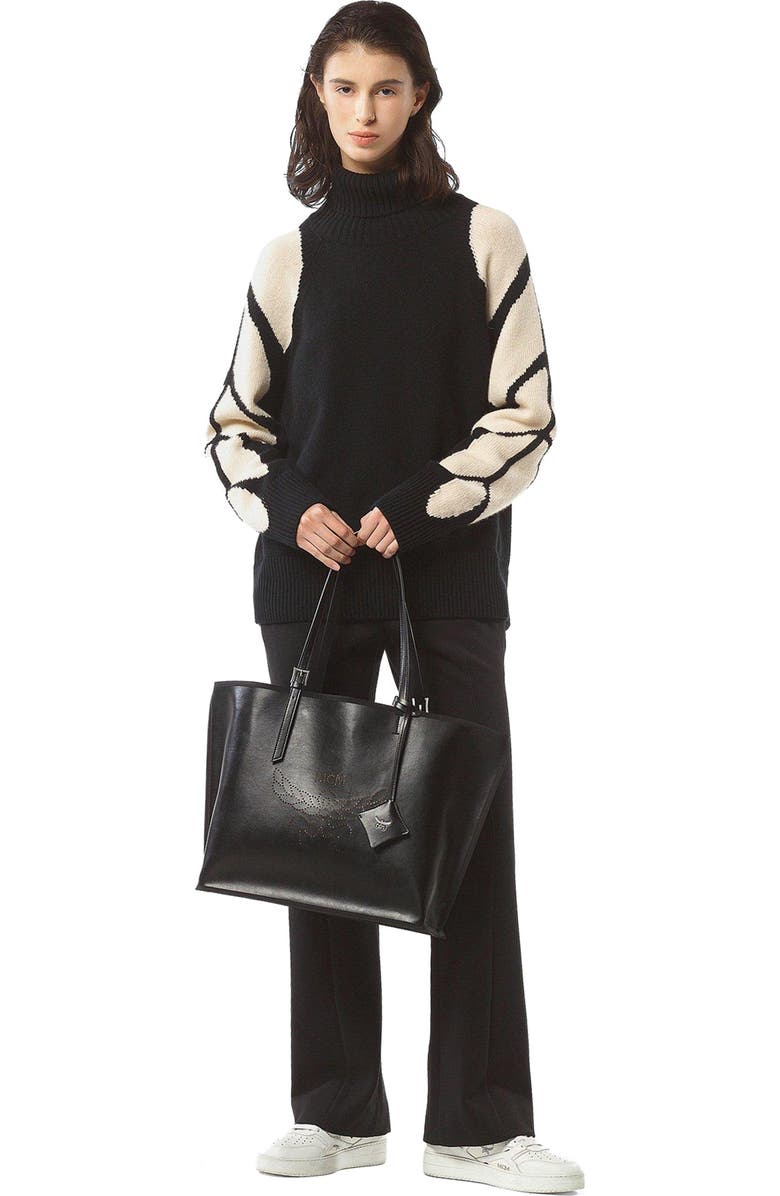 MCM Himmel Shopper in MIRUM®, Alternate, color, Black