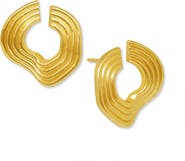 Ottoman Hands Nara Wave Stud Earrings