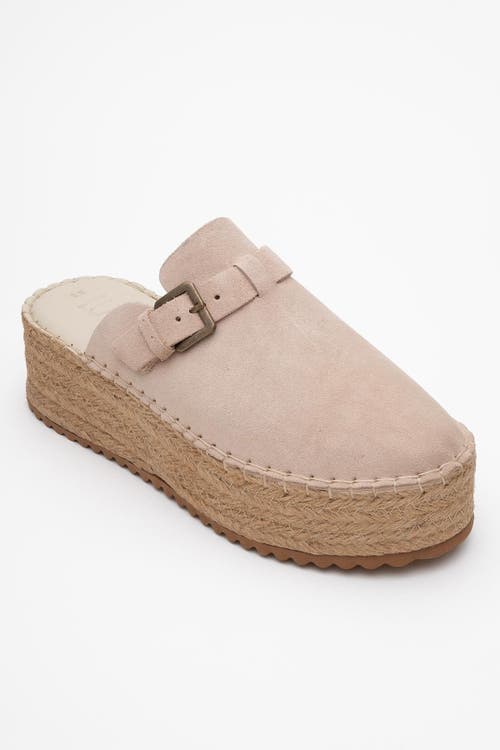 Forever & Always Shoes Novas Leather Platform Espadrille Mule