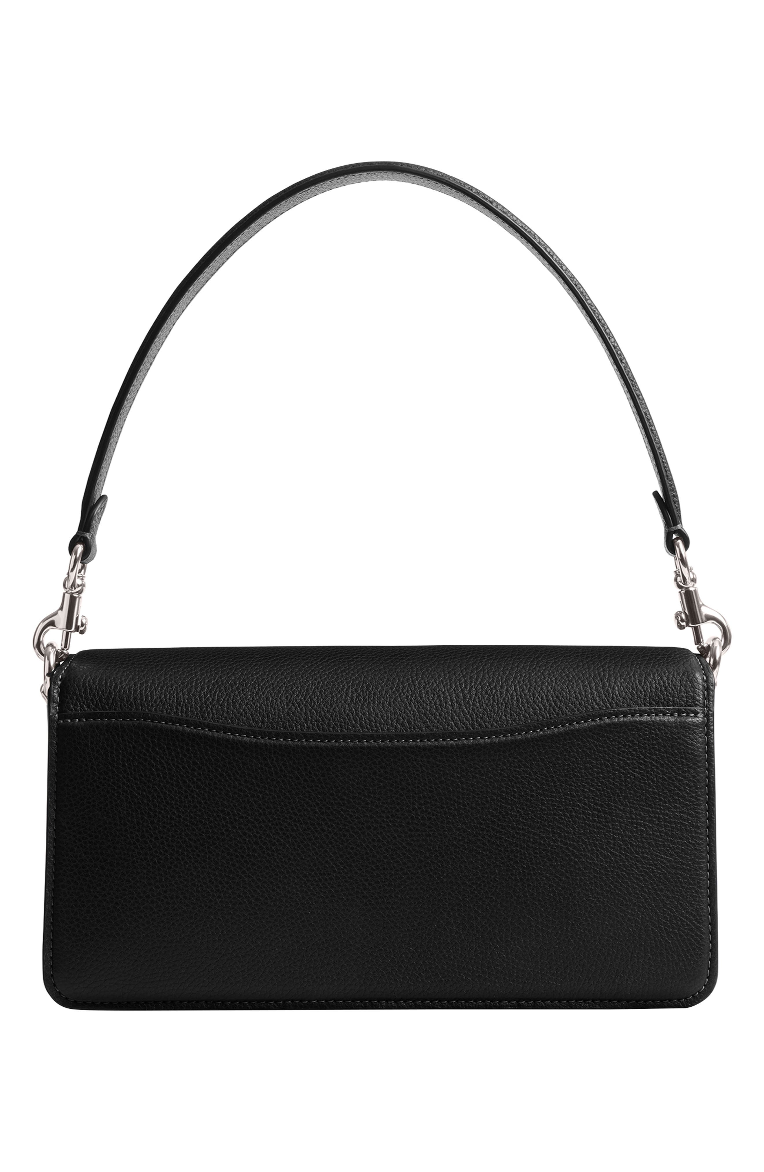 COACH Tabby 26 Leather Shoulder Bag, Alternate, color, Lh/ Black