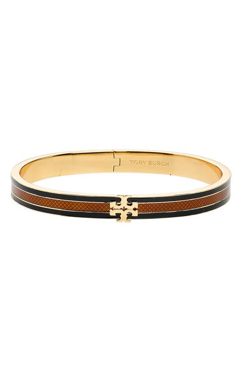 Kira Stripe Enamel Bangle