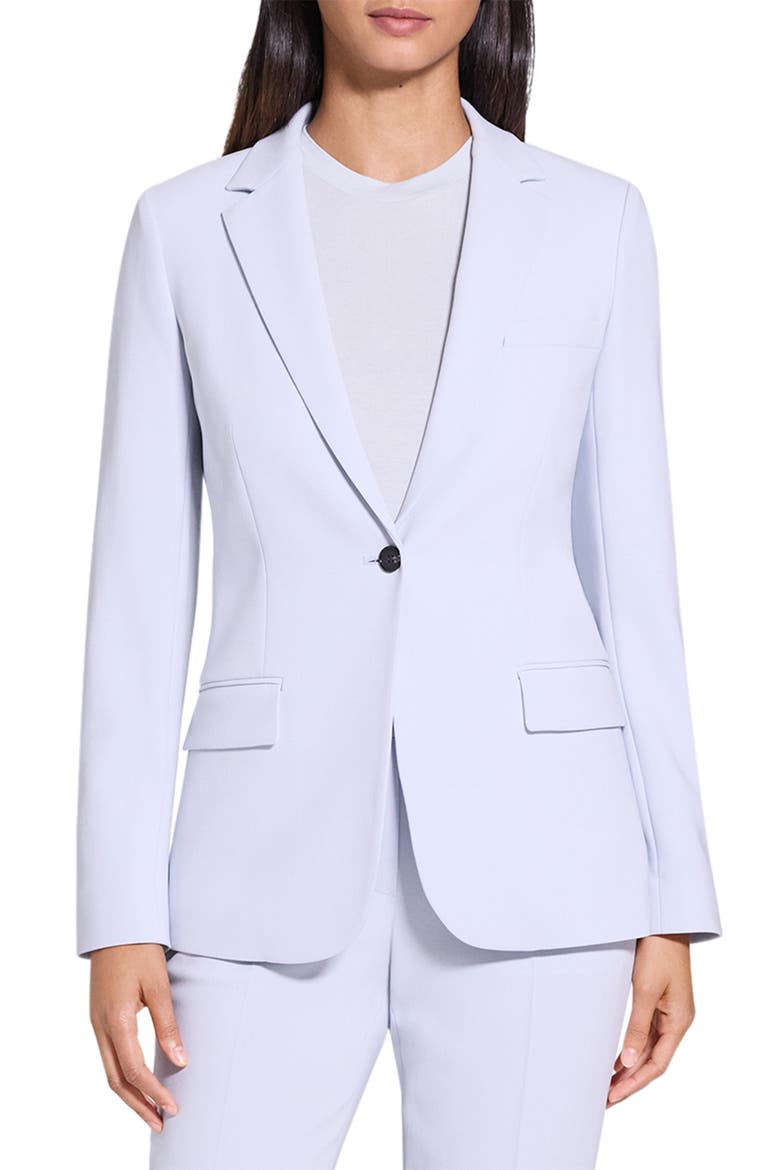 Classic Staple Blazer, Main, color, PEARL BLUE