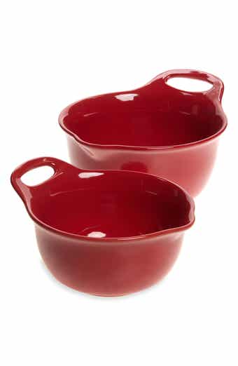 Solid Glaze Ceramic 2-Piece Mixing Bowl Set