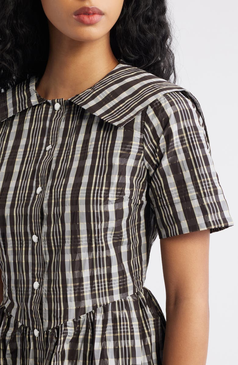 Damson Madder Miley Shirtdress, Alternate, color, Black/ White