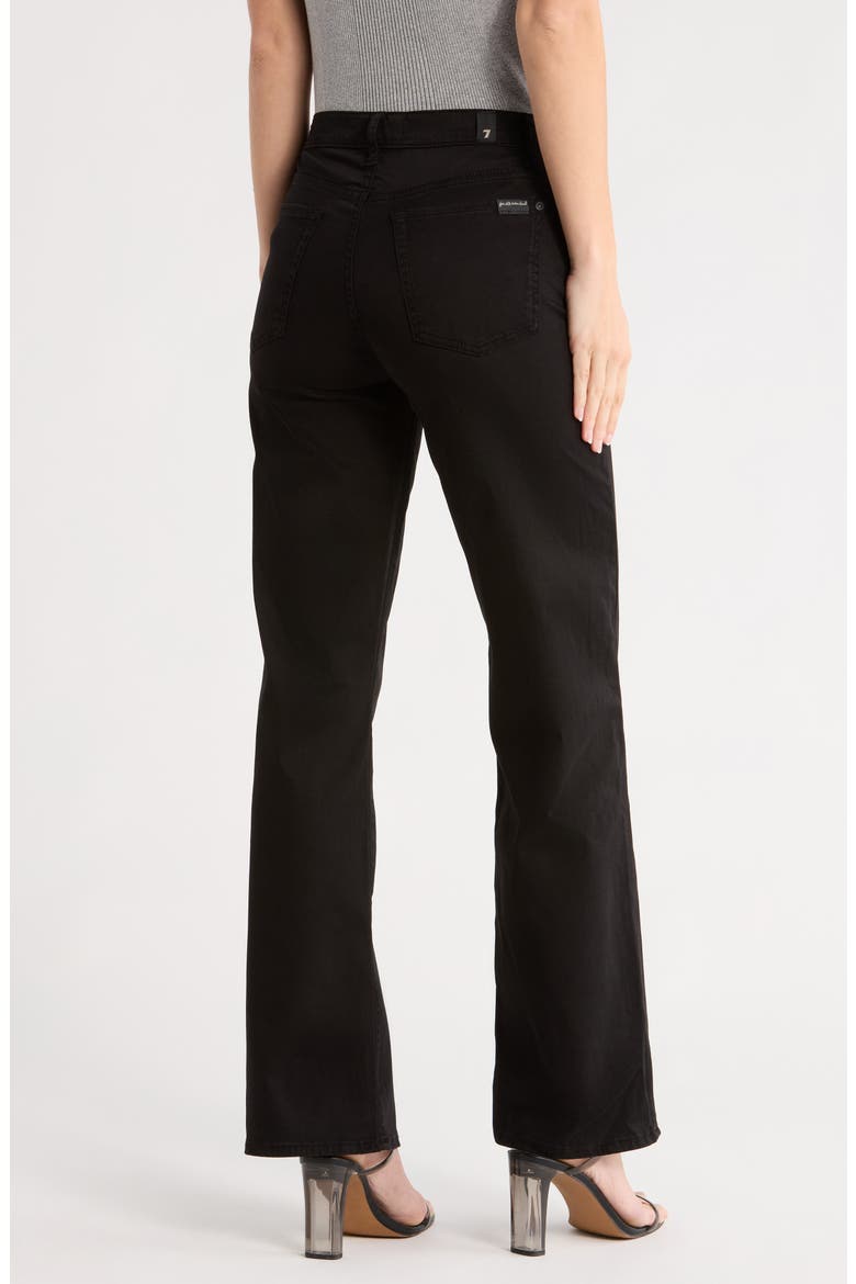 Alexa High Waist Straight Leg Sateen Pants, Alternate, color, SATEEN BLACK