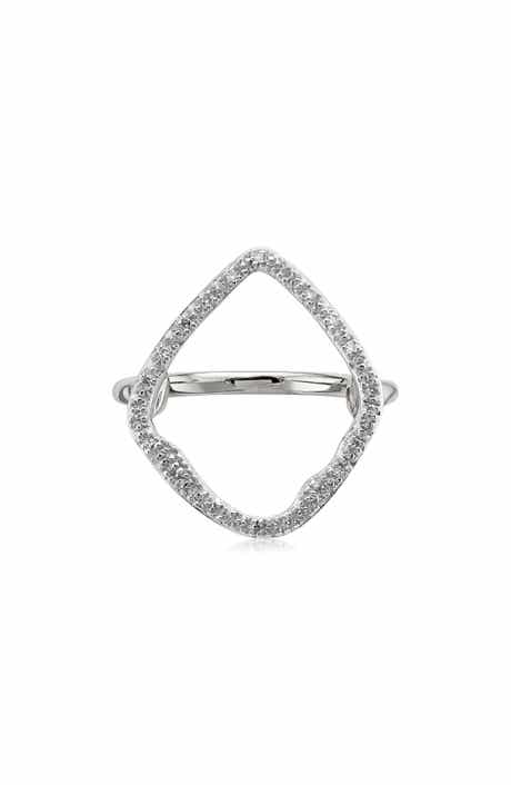 Monica Vinader Riva Hoop Diamond Ring