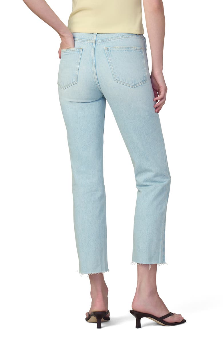 Joe's The Margot High Waist Raw Hem Slim Straight Leg Jeans, Alternate, color, Elevate Destruct