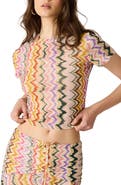 Steve Madden Larke Print Crop Top