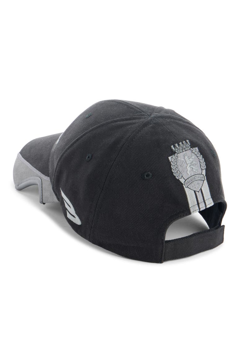 American Football Logo Embroidered Adjustable Baseball Cap, Alternate, color, 1000 BLACK