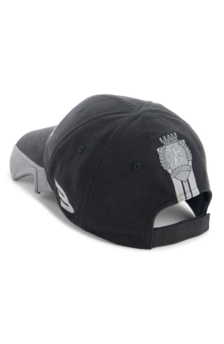 Balenciaga American Football Logo Embroidered Adjustable Baseball Cap, Alternate, color, 1000 Black