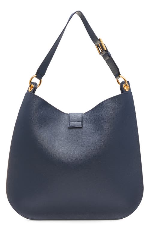 Tom Ford Large Tara Leather Hobo Bag In Blue