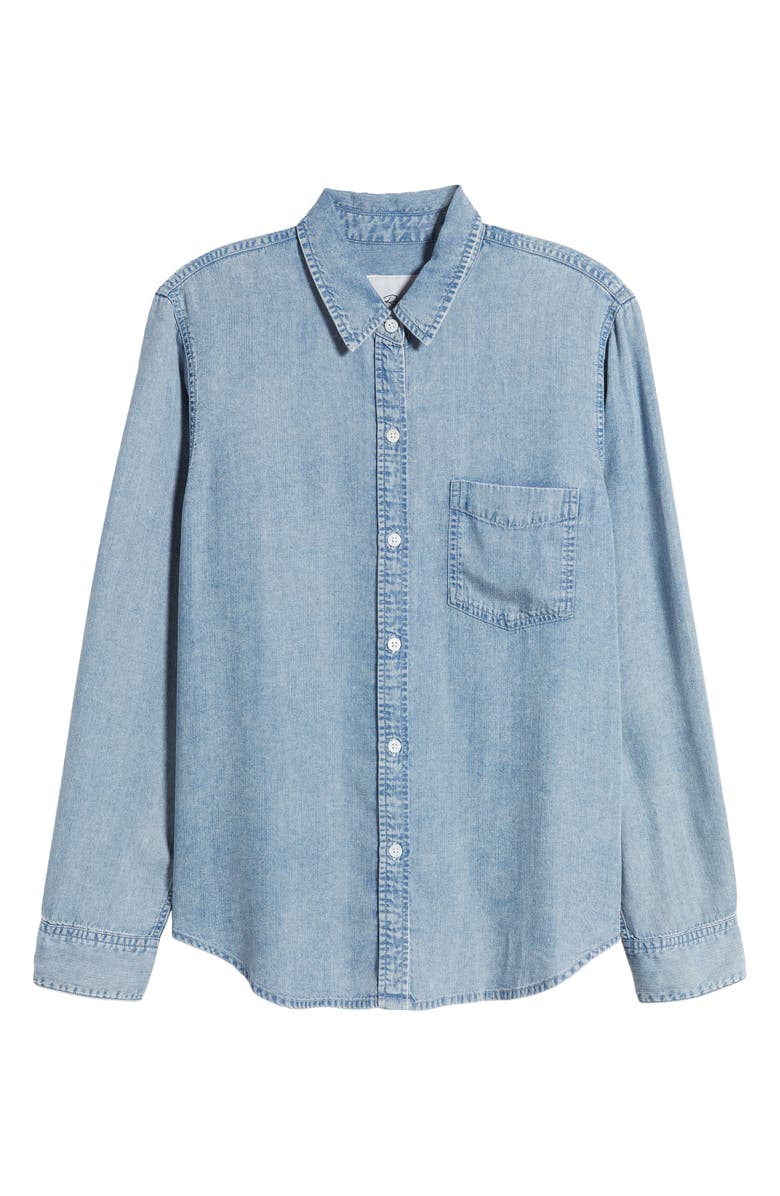 Rails Ingrid Chambray Shirt, Alternate, color, Med Vintage Cloud Wash