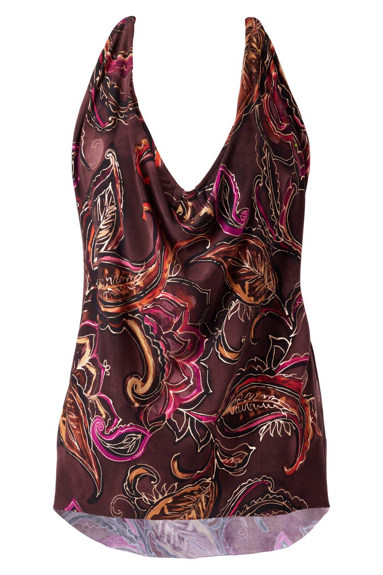 Empress Sophie Tankini Top, Alternate, color, WINE RED