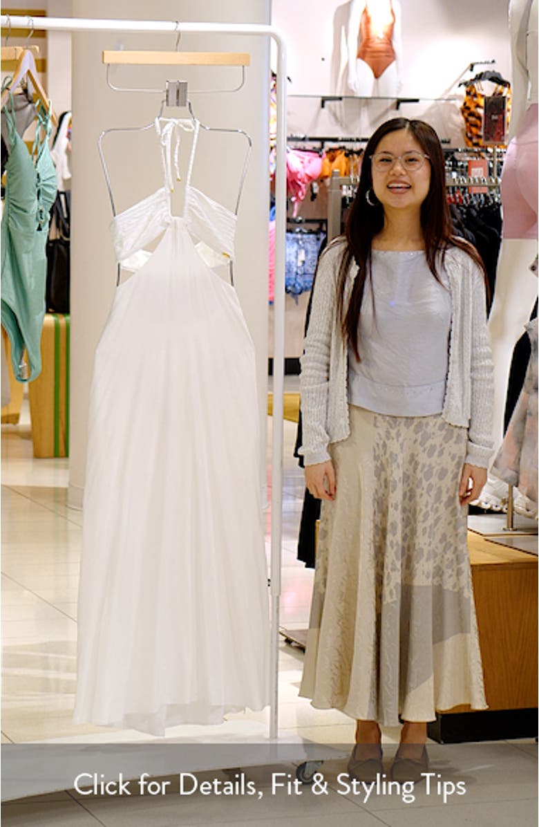 Lazuli Halter Neck Maxi Dress, sales video thumbnail