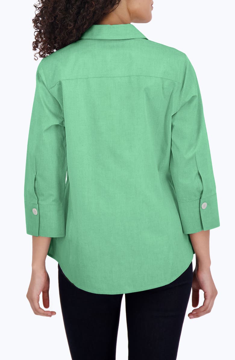 Foxcroft Paityn Non-Iron Cotton Shirt, Alternate, color, New Leaf