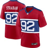 Nike Men's Nike Michael Strahan Century Red New York Giants Alternate Retired Player Game Jersey