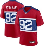 Nike Men's Nike Michael Strahan Century Red New York Giants Alternate Retired Player Game Jersey