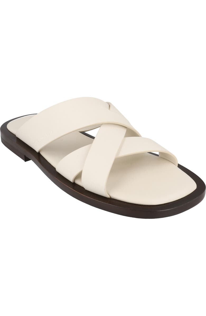 FERRAGAMO Crossover Slide Sandal, Main, color,