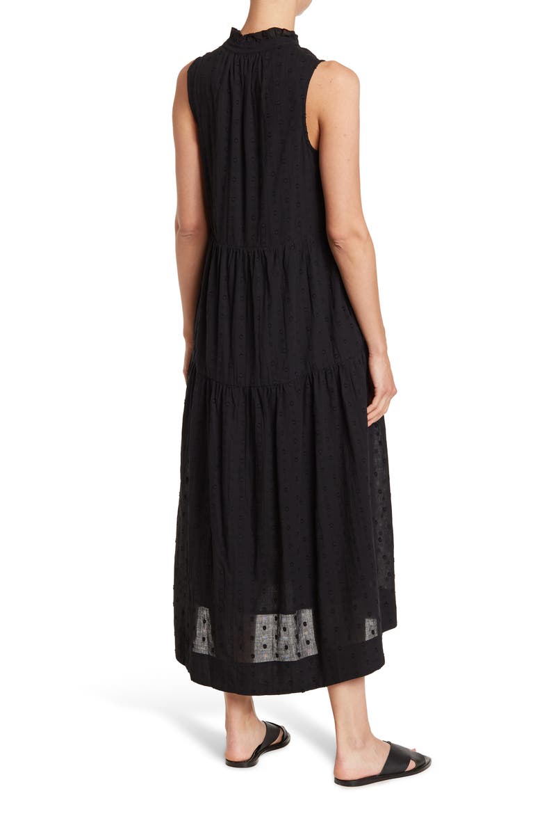Sleeveless Midi Dress, Alternate, color, BLACK