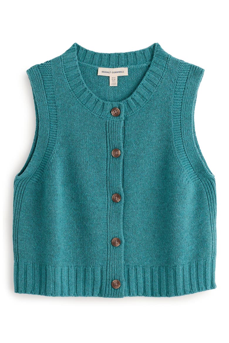 Derwenn Sweater Vest, Alternate, color, ESTUARY