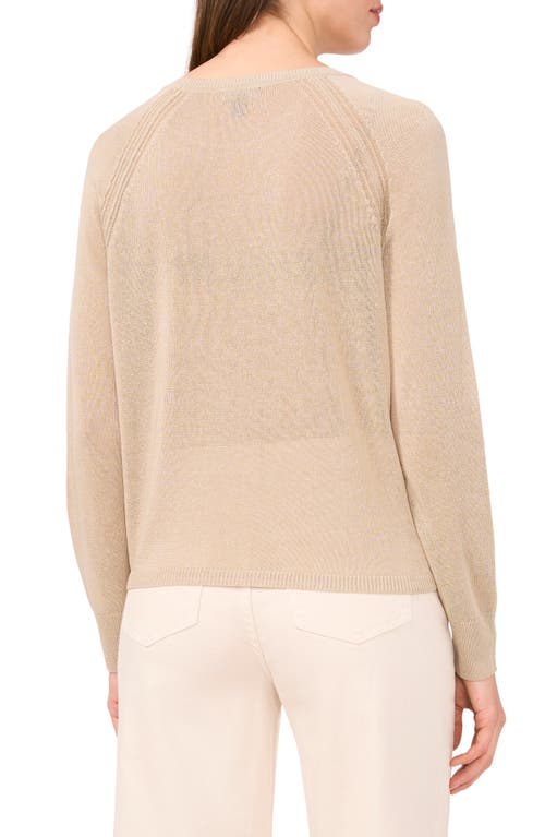 Halogenr Halogen(r) Crewneck Raglan Sleeve Sweater In Taupe Bisque