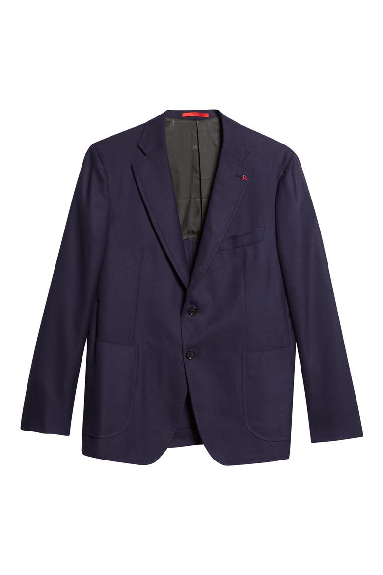 Capri Navy Wool Hopsack Blazer, Main, color, BLUE
