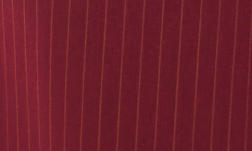 Parker Pinstripe Wide Leg Pants In Brown