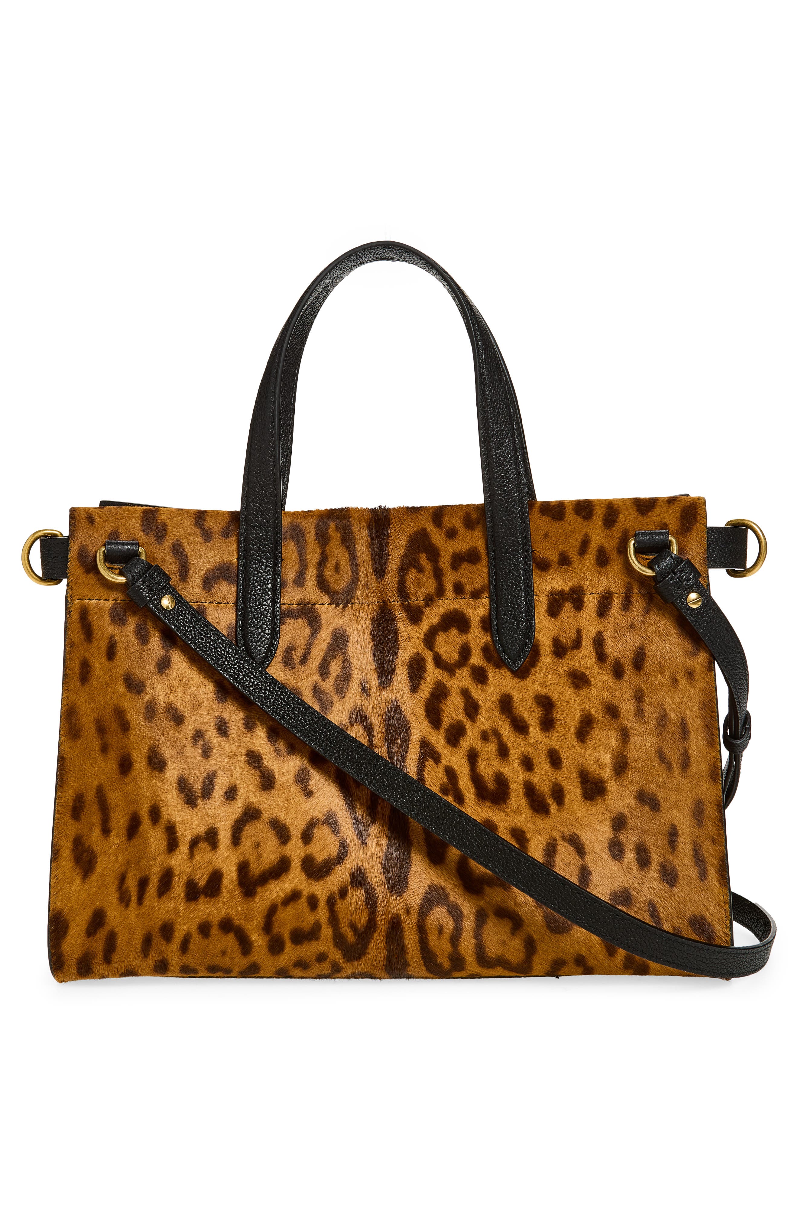 Cotswolds Genuine Calf Hair Tote, Alternate, color, LEOPARD/ BLACK