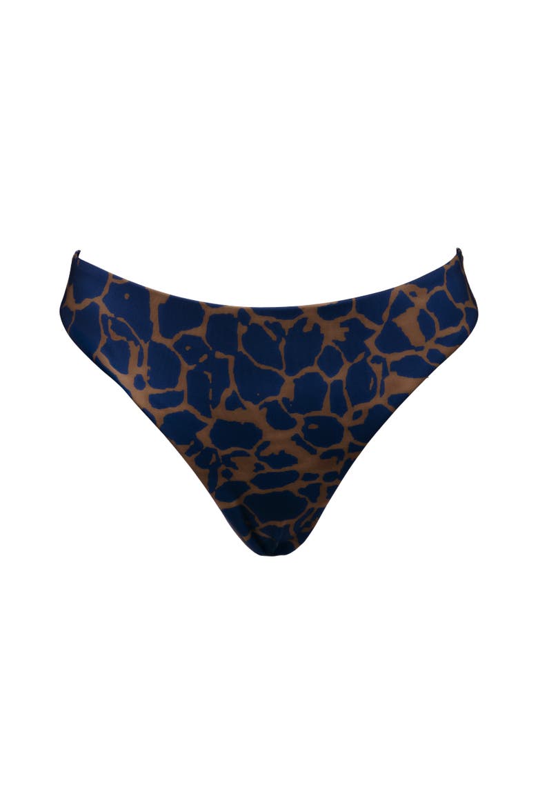 High Leg Mid Rise Bikini Bottoms with Medium Coverage, Alternate, color, Khai