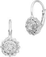 SAVVY CIE JEWELS CZ Medallion Drop Earrings