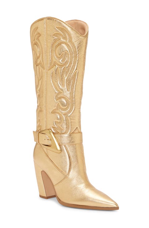 Biancaa Pointed Toe Western Boot (Women) (Regular & Wide Calf)