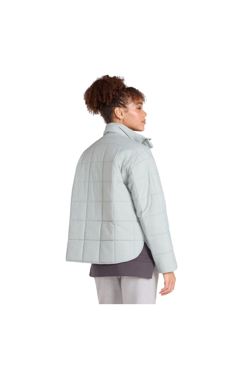 Nina Grid Quilted Padded Jacket, Alternate, color, Mint