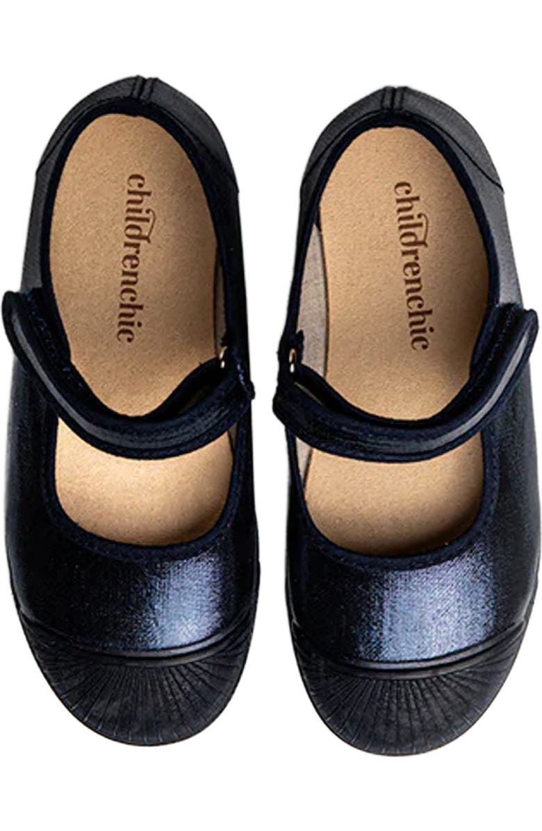 CHILDRENCHIC Kids' Mika Mary Jane Cap Toe Flat, Alternate, color, Navy