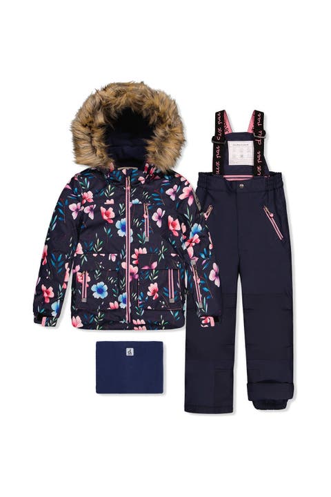 Play Floral Jacket & Pants Two Piece Snowsuit