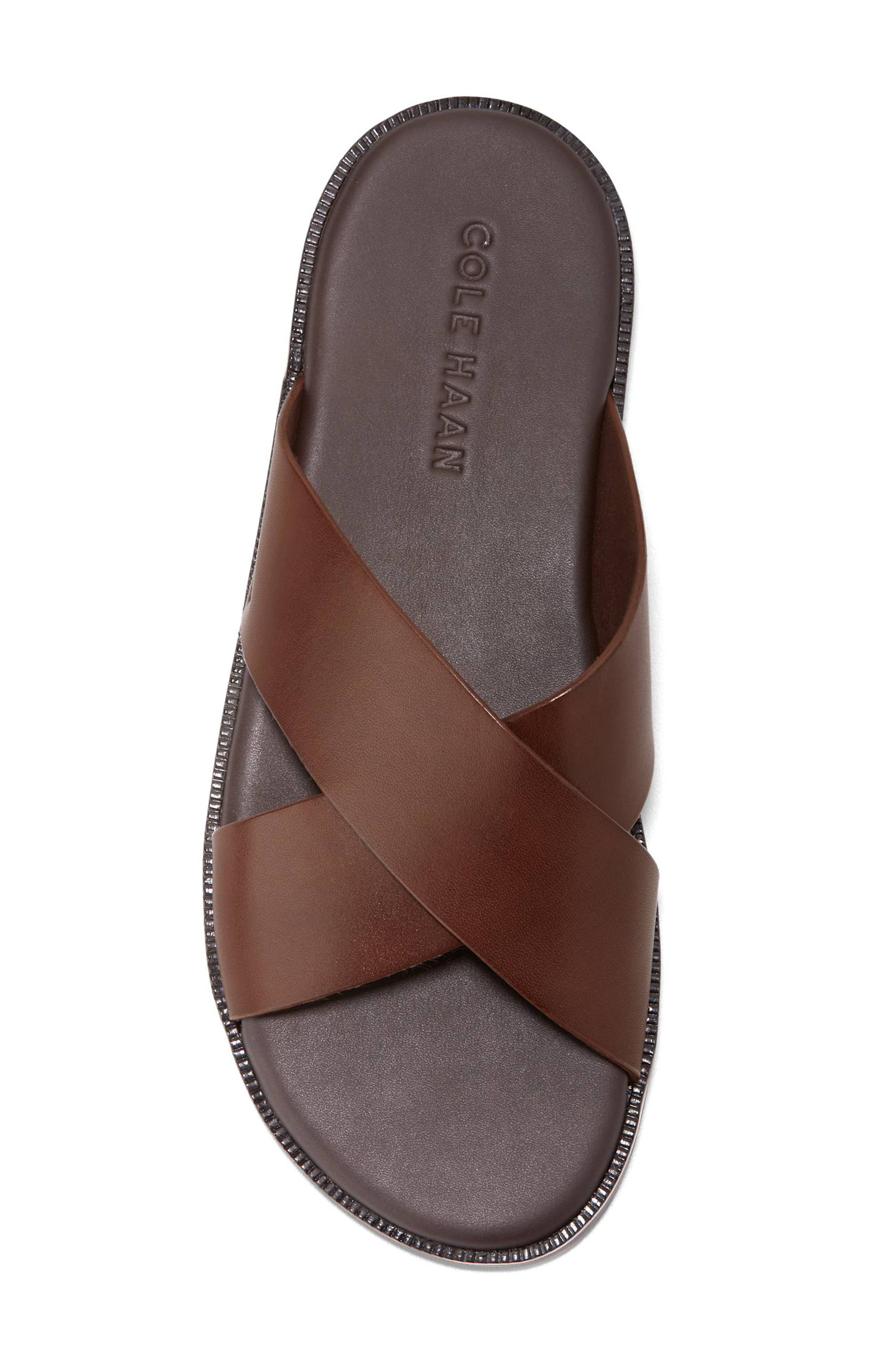 Cole Haan Nantucket Cross Strap Sandal, Alternate, color, Woodbury / Java