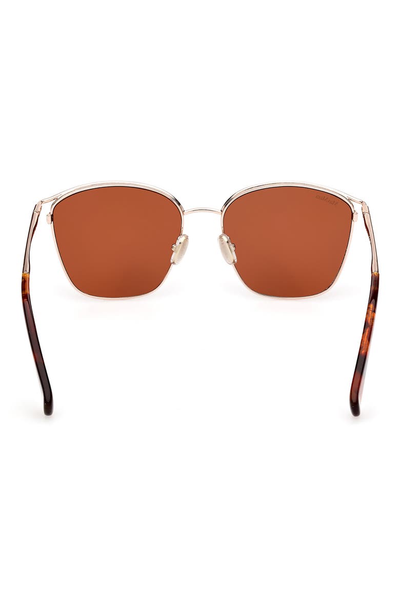 55mm Aviator Sunglasses, Alternate, color, RED HAVANA / BROWN