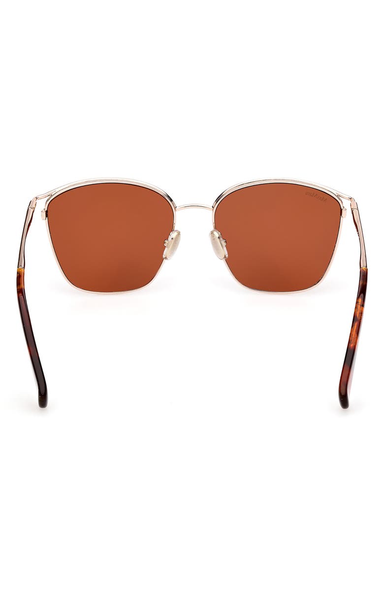 Max Mara 55mm Aviator Sunglasses, Alternate, color, 