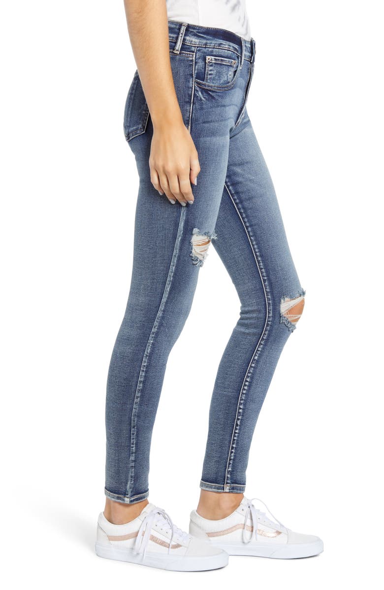Prosperity Denim Ripped Skinny Jeans, Alternate, color,
