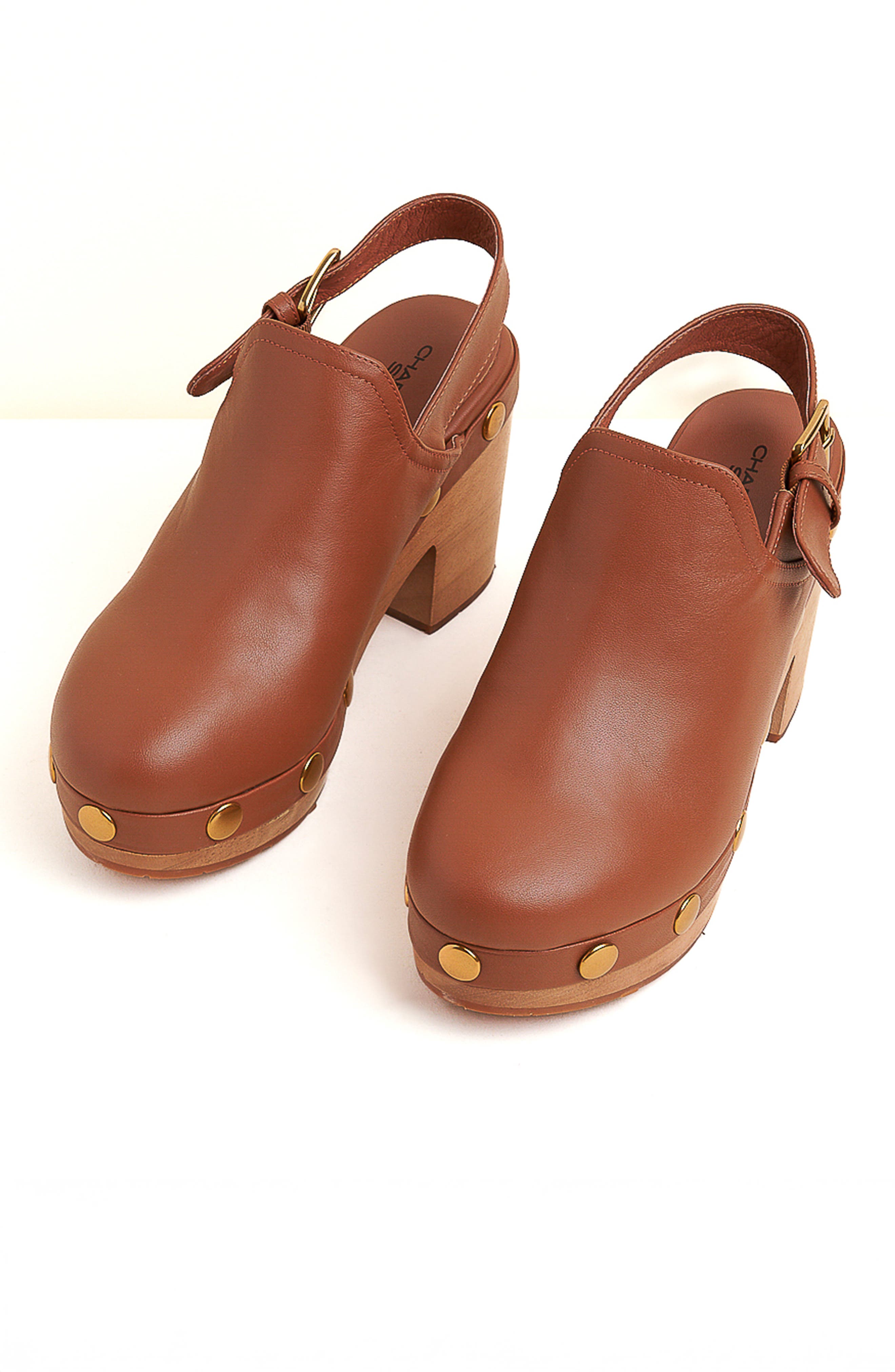 Charlotte Stone Hari Platform Slingback Studded Clog, Main, color, 