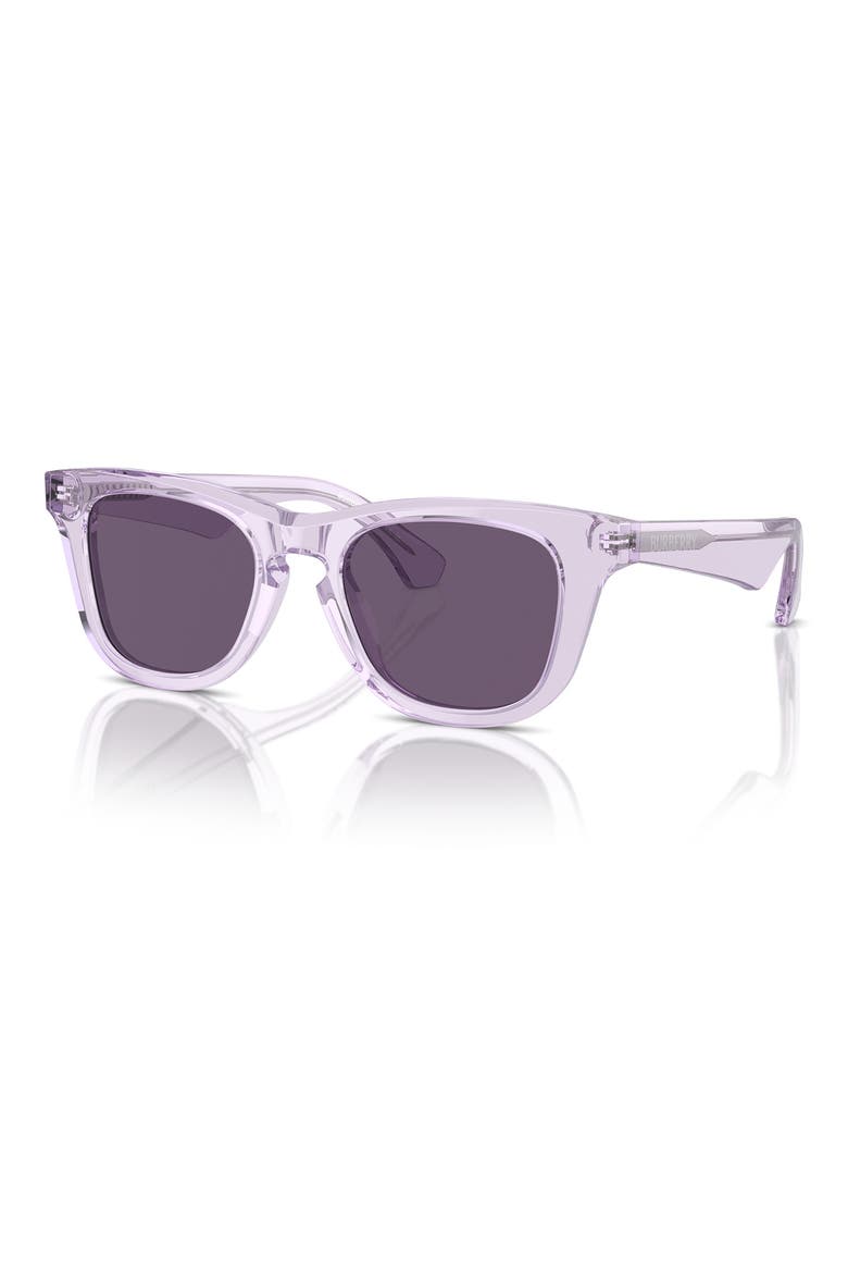 Kids' 46mm Small Square Sunglasses, Alternate, color, LILAC / VIOLET