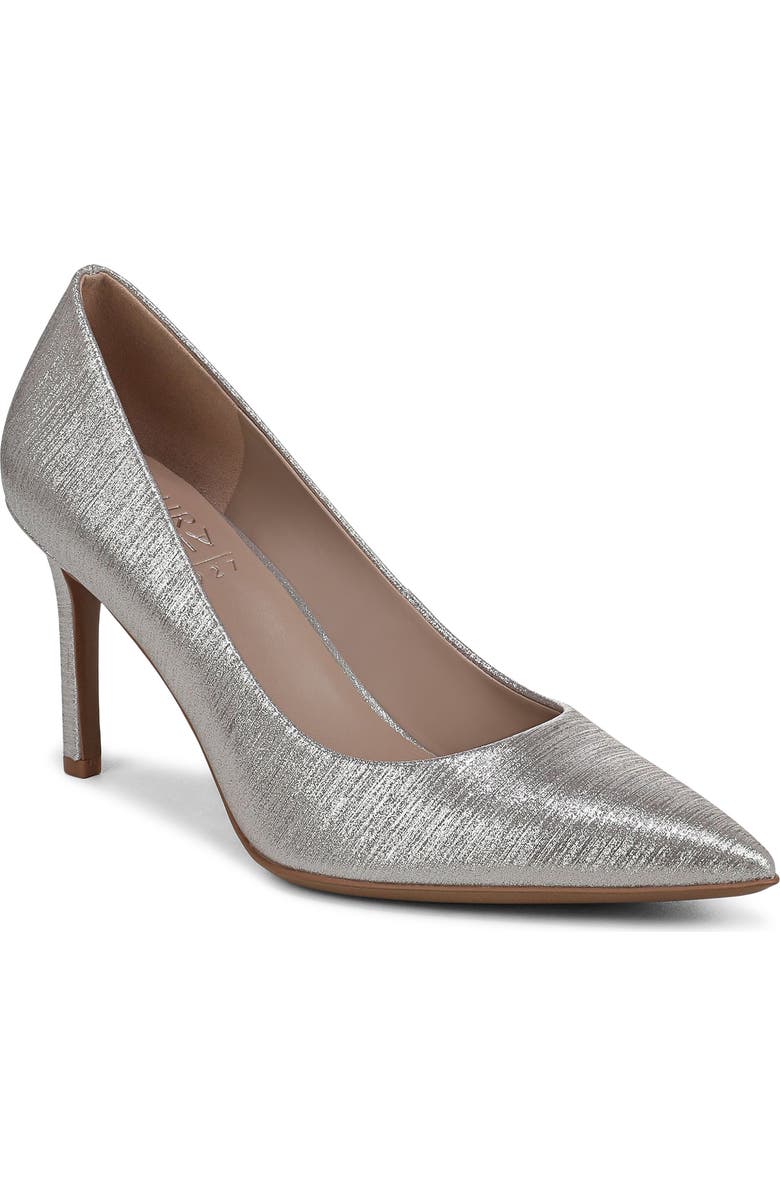 Naturalizer Anna Pointed Toe Pump, Main, color, Soft Silver