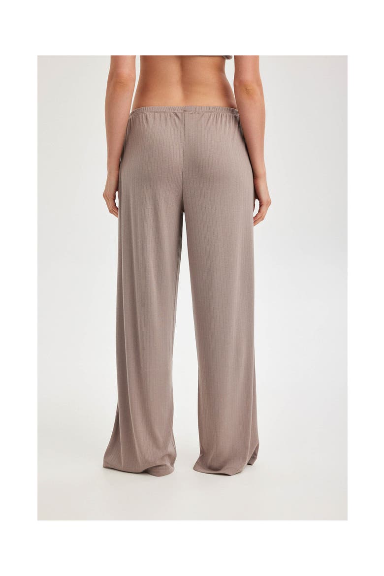 Summer Lounge Pointelle Wide Leg Pant, Alternate, color, Mink