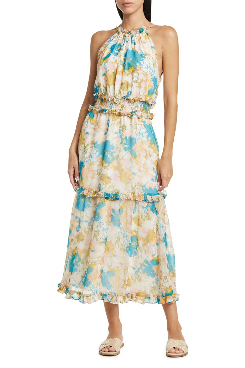 Wynn Dress, Main, color, WATER LILL