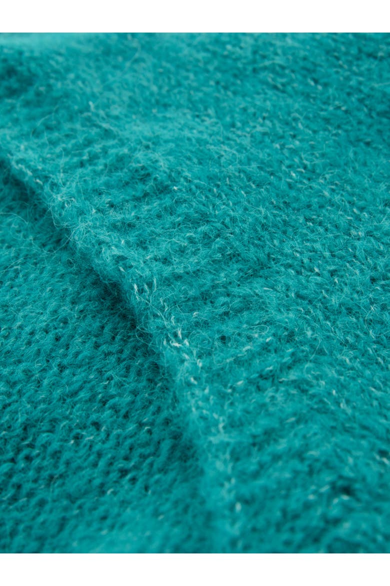 Alpaca Cott Slouch V Neck Sweater, Alternate, color, SEA GREEN