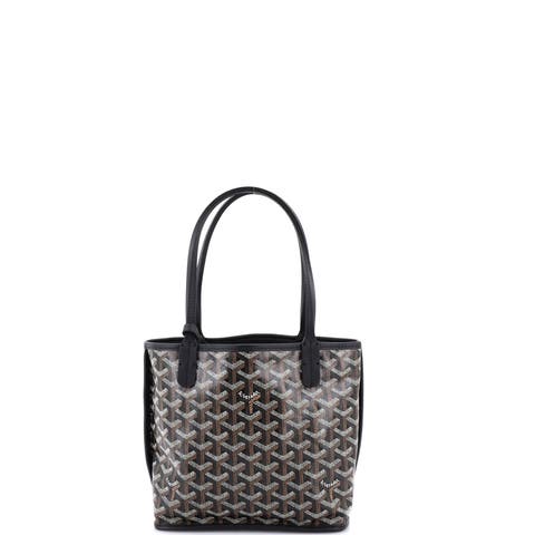 Anjou Reversible Tote Coated Canvas Mini